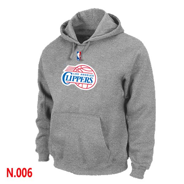 Mens Los Angeles Clippers L.Grey Pullover Hoodie